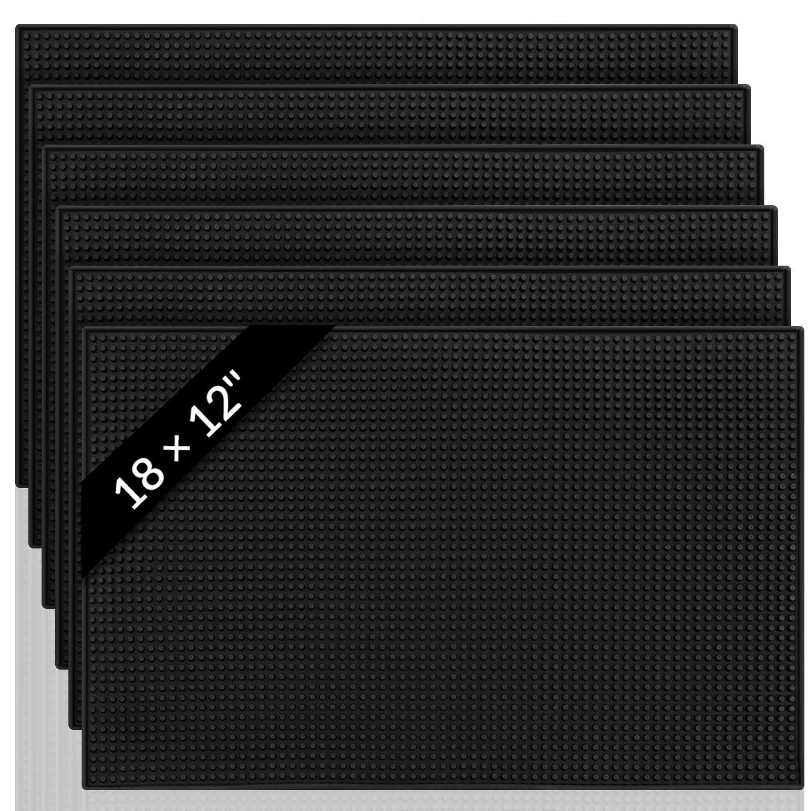 Tioncy 1 Pack Extra Large Bar Mat, 32 x 24 Inch Black Countertop Liner — Amazon image 15