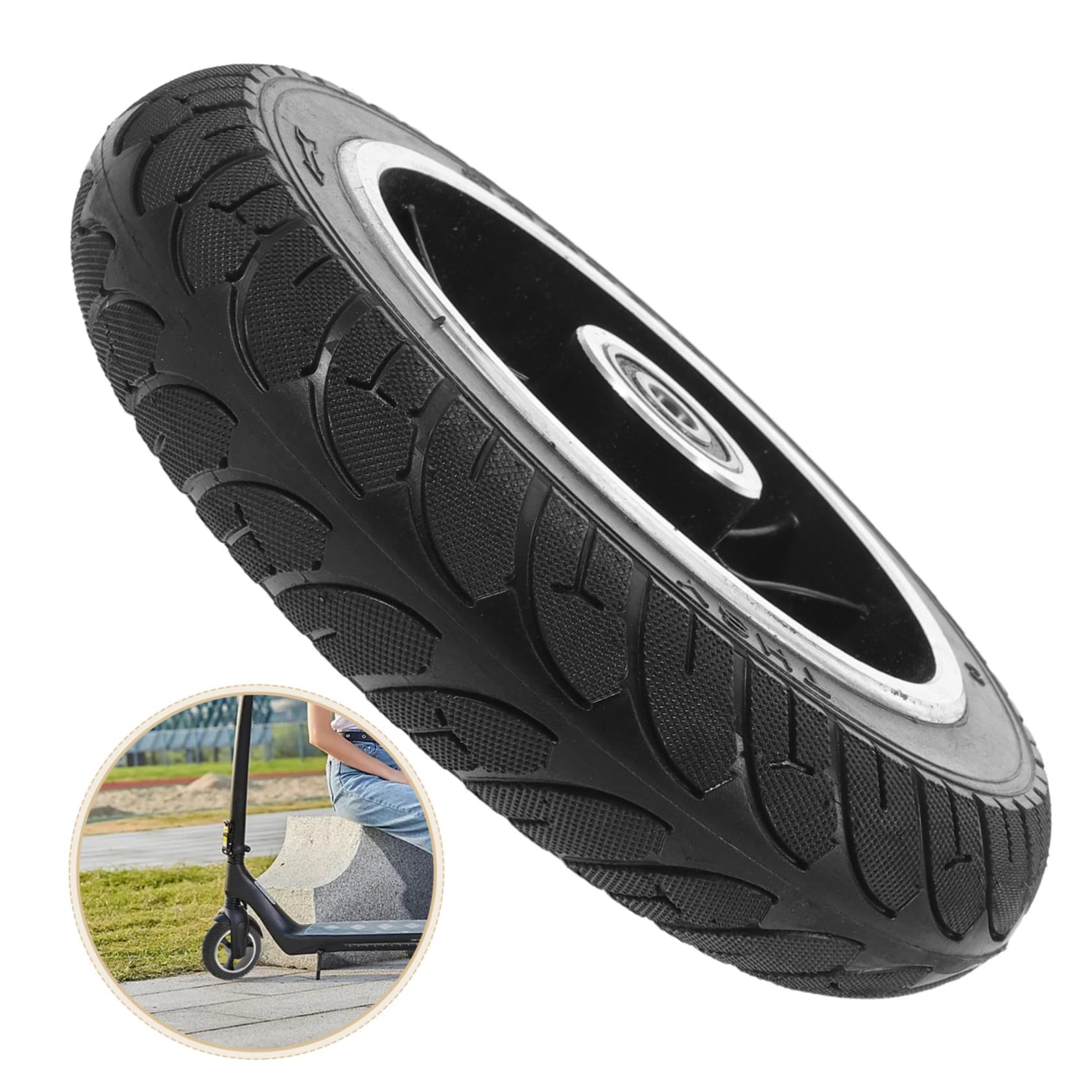 Pneus De Trottinette Électrique Anti- Pneus Pleins pour Skateboard Électrique
