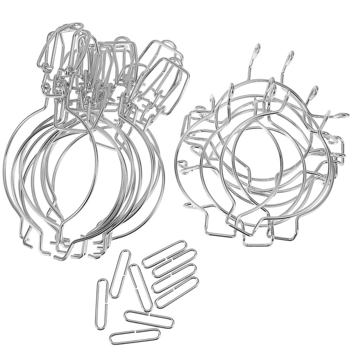 CANIGHT Chiusure per Barattoli di Vetro 12 Pezzi Clip in Acciaio Inox Design a Molla per Conservazione Alimentare in Cucina