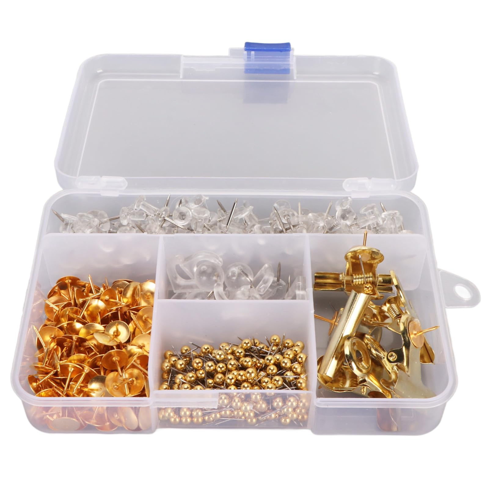 100 Punaises Métal Doré Pour Tableau Liège - 23mm - Déco Bureau Et Notes - Lot Économique