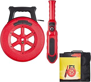 Pipe Blockage Locator Detector, 30M Water Line Wall Scanner Sprinkler Line Pipe Detector with 8 Probes, Underground Water Utility Line Pipe Locator Detector for PVC Iron Plastic Metal