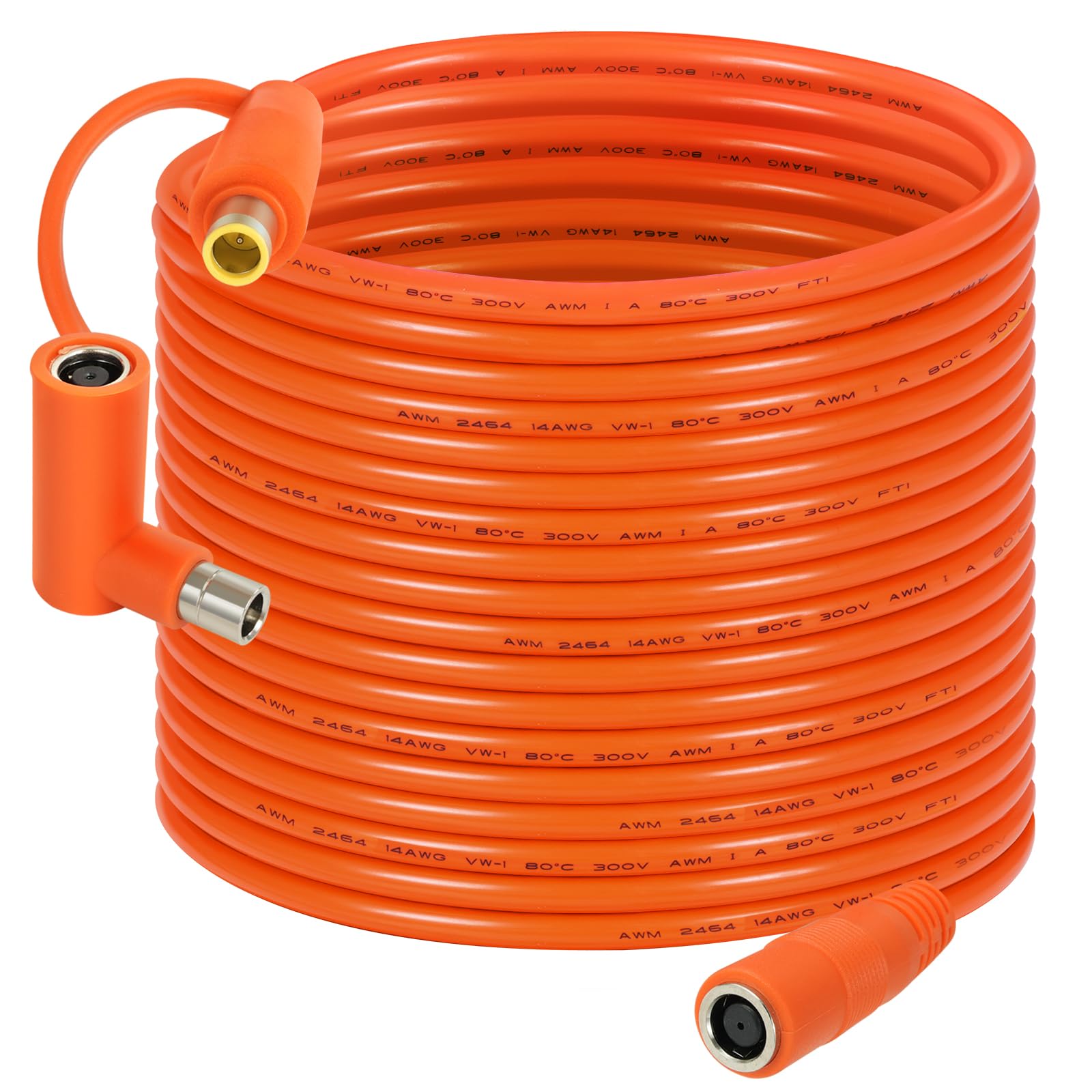 Cavo di prolunga DC da 8 mm – DC7909 maschio a femmina cavo solare con adattatore DC8020, filo di rame stagnato 14AWG, impermeabile, funziona con la maggior parte delle centrali elettriche portatili e