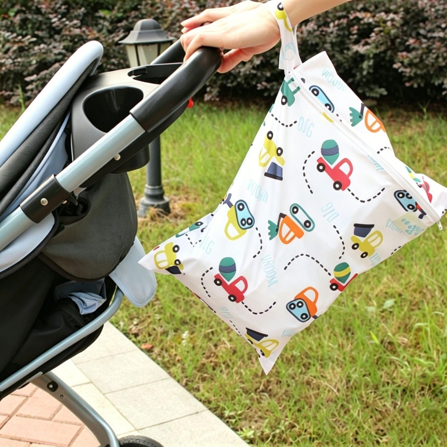 Lot de 2 Sacs À Couches Étanches Avec Fermeture Éclair Pour Crèche Natation Voyages