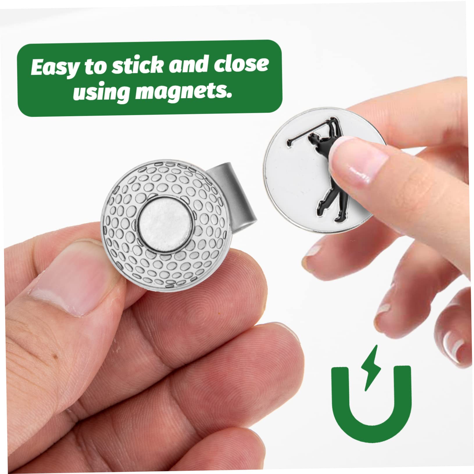 UKCOCO Clip Magnetiche per Golf Marcatori per Palline Metallo con Design per Donne Accessori Golf E Pratici