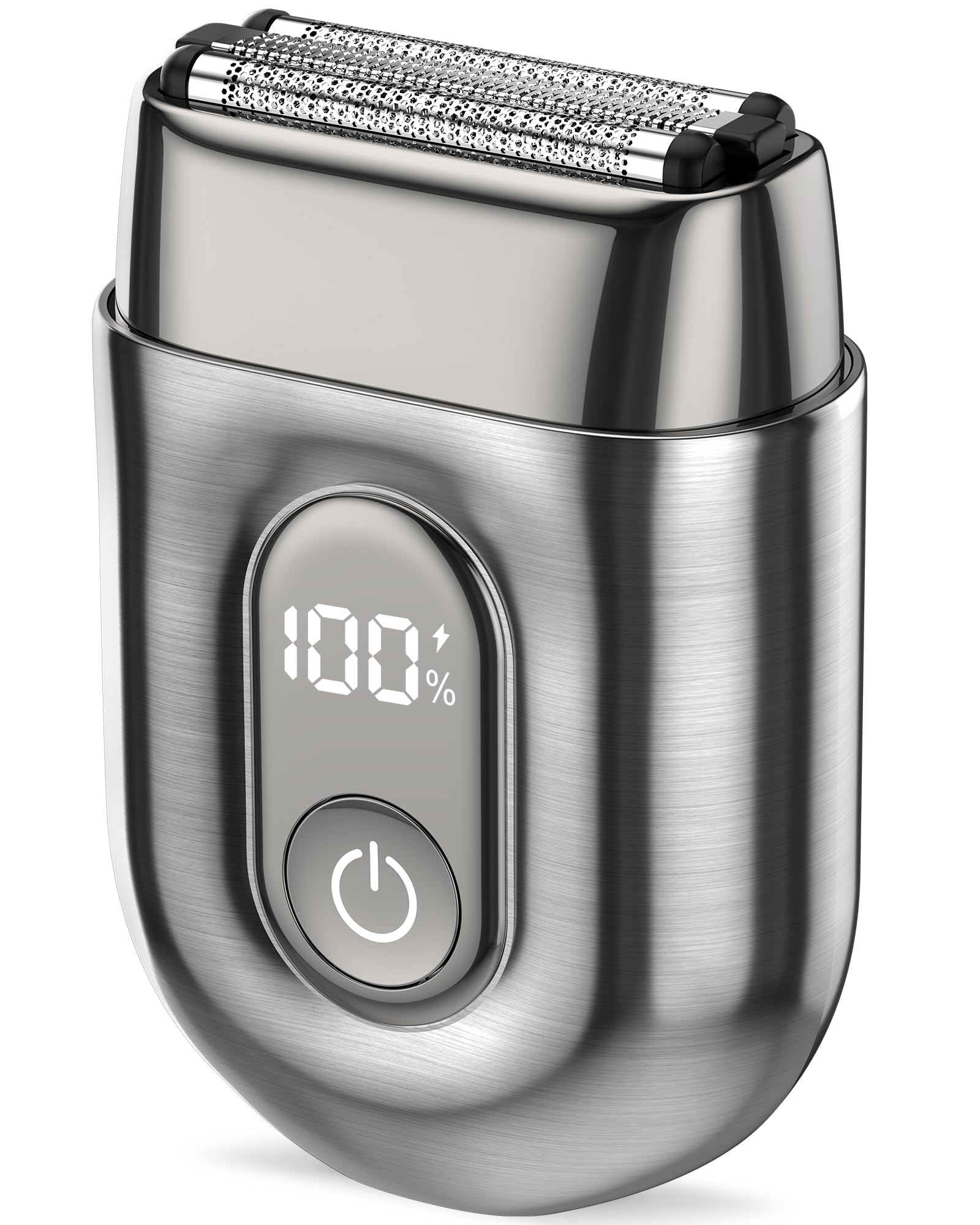 Oliforu 電気シェーバー メンズ 髭剃り ひげそり 電動シェーバー 往復式 深剃り 【重厚フルメタル筐体 & 独立3D浮動3枚刃】 IPX7防水 お風呂剃り可 Type-C急速充電 120分連続使用 スマートLEDディスプレイ ト ラベルロック 低騒音 小型 携帯便利 出張/旅行/車内用 日本語取扱説明書付属(ガンメタルグレー)