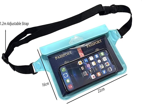 Miniatura 2 de DRLOKPAK Riñonera impermeable con soporte secreto, mantiene tu teléfono, billetera Kindle, reloj y objetos de valor secos, perfecto para surf,