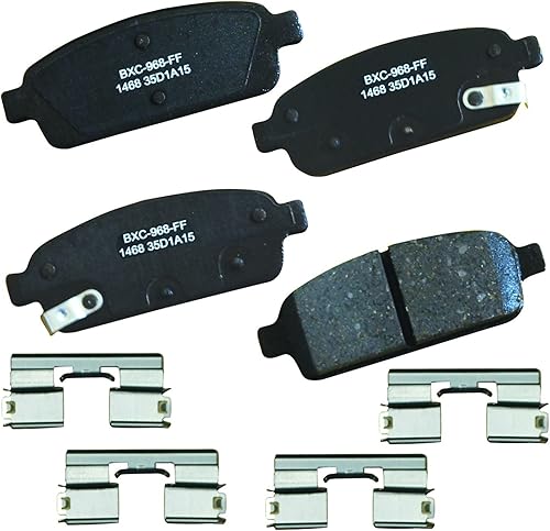 Miniatura 139 de Bendix Pastillas de freno traseras de cerámica Premium SBC1100 para Nissan Frontier 2024-2005, Xterra 2015-2005, Suzuki Equator 2012-2009