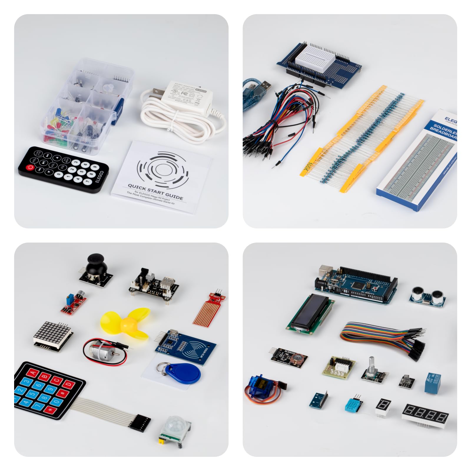 ELEGOO ELEGOO Mega R3 Ultimate Ultimate Starter Kit with French User Manual for Beginners and Professionals Compatible with Arduino IDE in use