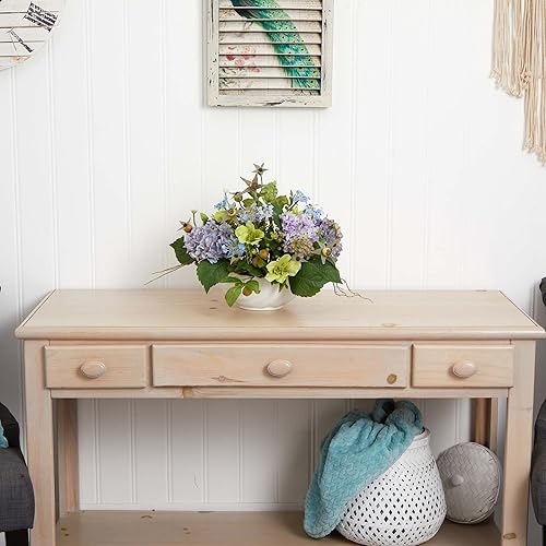 Miniatura 3 de Nearly Natural Centro de mesa de hortensias