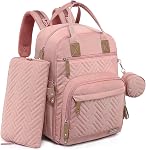 Sac à couches Sac à dos, iniuniu Grand sac bébé avec poche de couches, lavable à langer Pad, boîtier de fermeture et paillettes