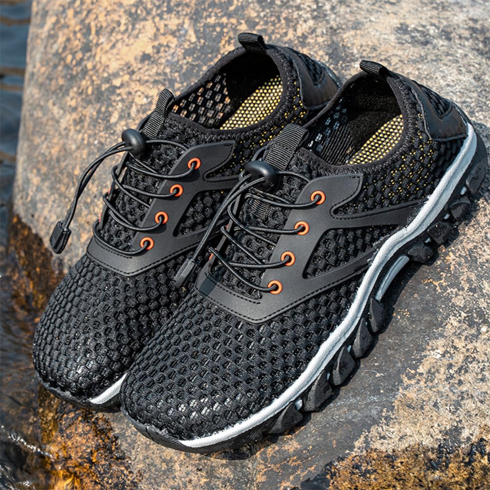 Scarpe da Uomo per l'Acqua Asciugatura Rapida della Spiaggia Calzature Aqua Walking Shoe Escursionismo Immersione Sport Nuoto Pesca Vela Viaggio Kayak