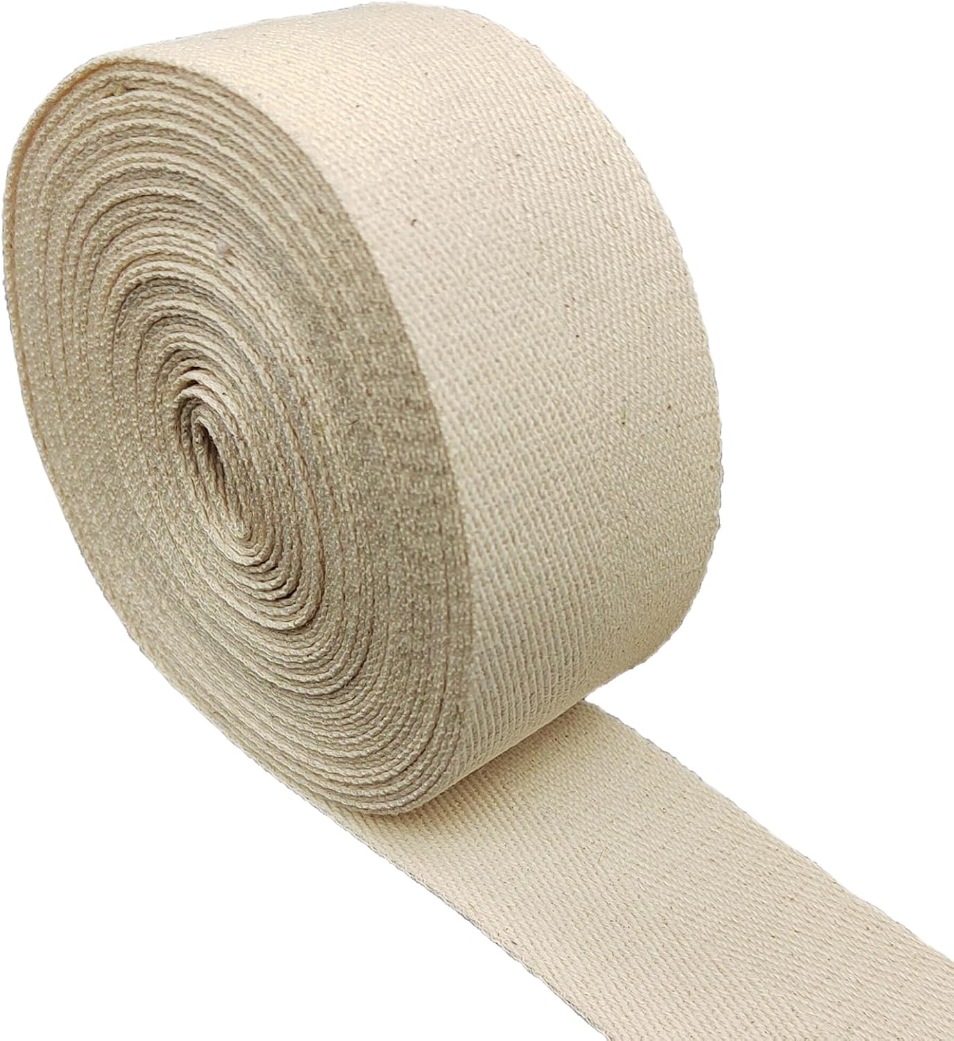 2Inch Cotton Tufting Carpet Rug Binding Edge Bias Binding Webbing Ribbon for DIY Craft Sewing 10Yard (White and Black 10Yard)