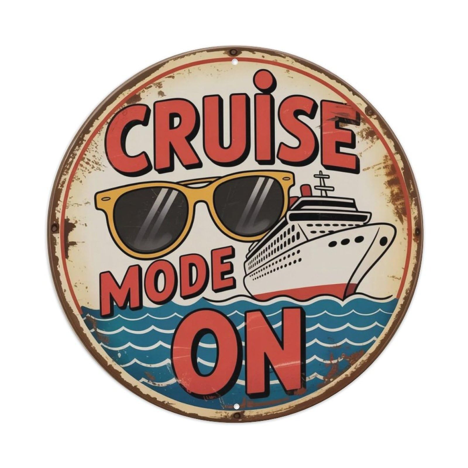 Cruise Lover Metal Tin Sign Plaque