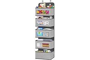 Over the Door Hanging Organizer with 5 Large Pockets