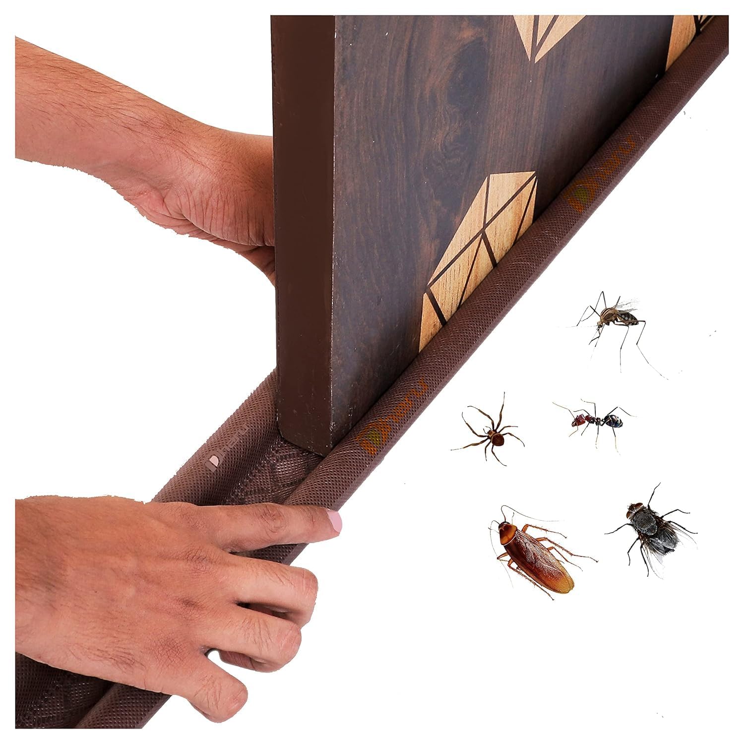 Twin Guard Door Stopper Door Bottom Adjustable Under Door Draft Stopper Double Sided Door Seal to Block Dust Insects Noise Energy Saving AC Air Leakage Protector Premium Under Door Draft Blocker-image-12