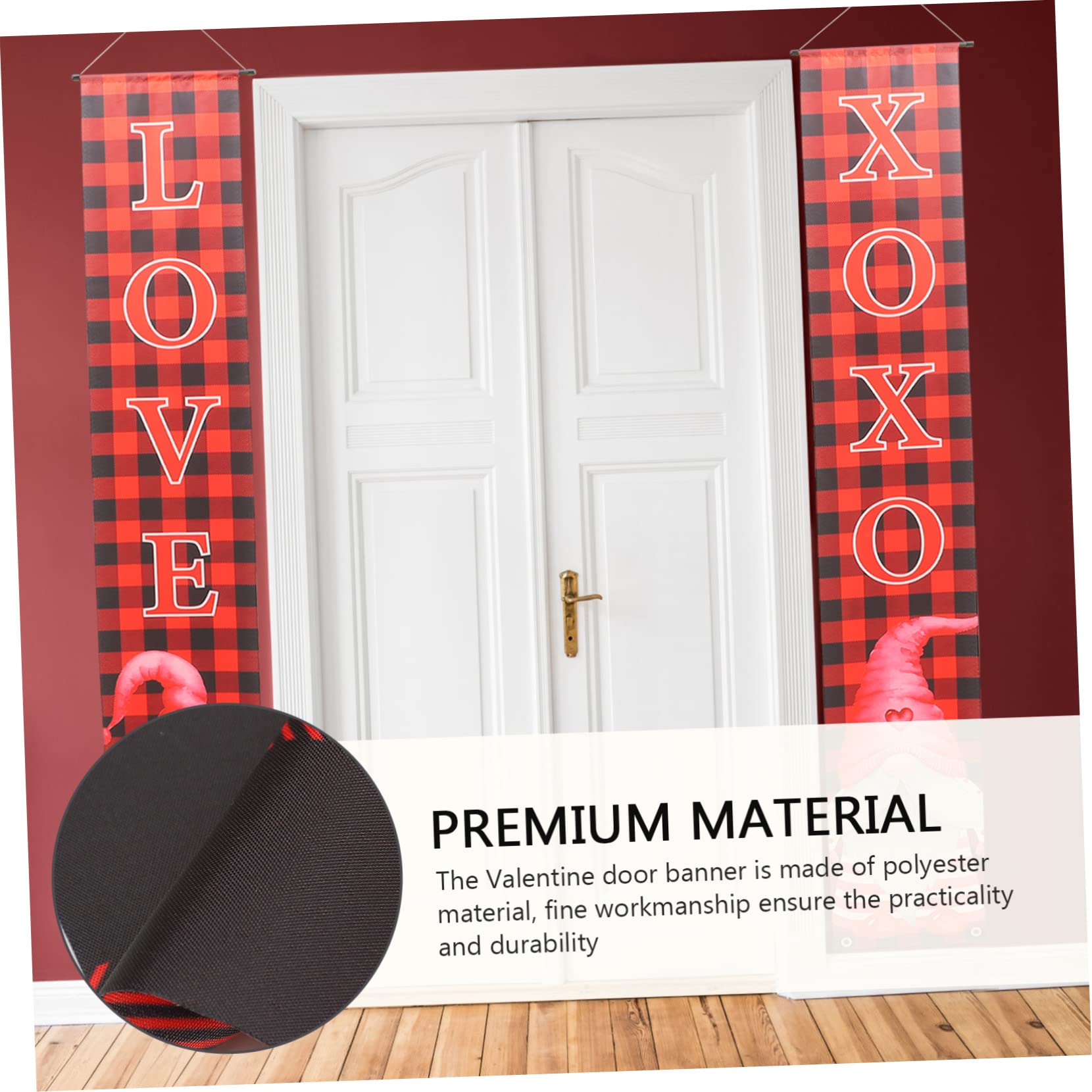 Amosfun 3 Paare Couplets Zum Valentinstag Verheiratetes Banner Nussknacker Dekoration Mädchen Türschild Zeichen Glücklich Außen Dekorationen Heim Kranzhalter Für Haustür Wand Polyester