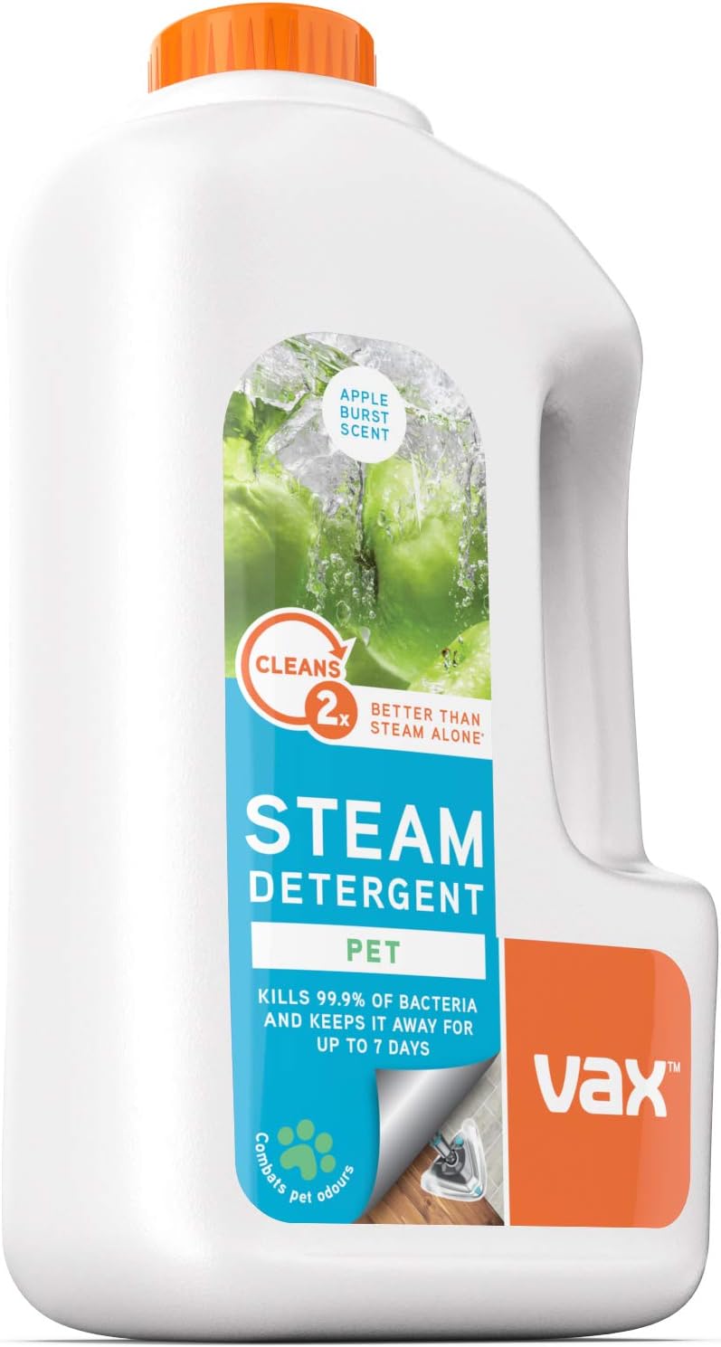 Vax 1L Pet Steam Detergent | Neutralises Pet Odours | Breaks down grease and grime - 1-9-132813