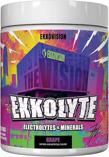 Miniatura 9 de Ekkovision Ekkolyte - Electrolitos y minerales en polvo, 50 mg de vitamina C y 155 mg de magnesio para apoyo de hidratación, electrolitos esenciales