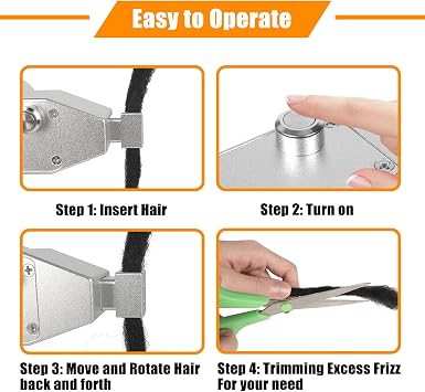 Instant Dreadlock Machine Portable Handheld DIY Automatic Loc Tool with 3 Interchangeable Tips for Fast Dreadlocks Extensions, Professional FastLocs Dread Machine