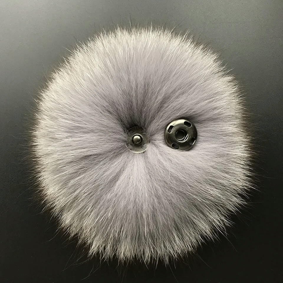 6/12 Pz Pelliccia Sintetica Pompon Per Cappelli Soffici Morbide