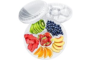 Set of 12 Compartment Serving Trays with Lids