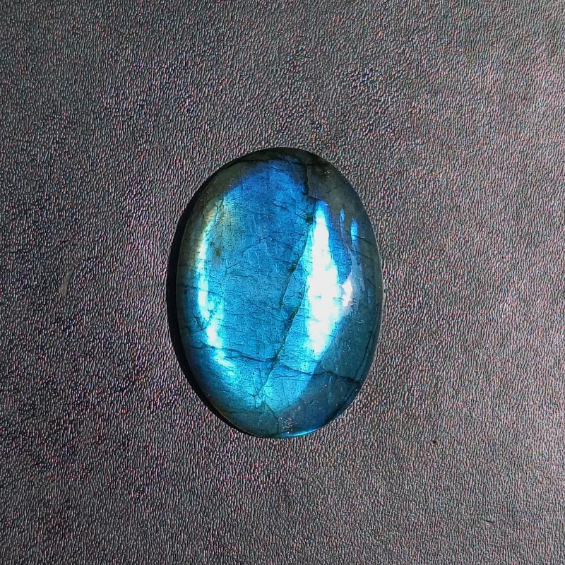 SURMAN™ Natural Oval Shape Palm Stone Cabochon Loose Gemstone 30-40 mm Size Flat Back AA+ Quality For Jewelry Making, Meditation, Stress Relief, Wire Wrapping Crystals