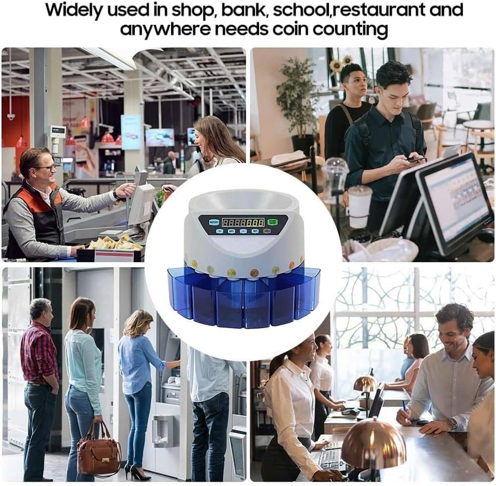 電動オートコインカウンター | THANKO コインカウンター 電動自動計数機 LEDディスプレイ 全ラウンド