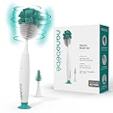 Nanobebe Electric Bottle Brush Cleaner – Baby Bottle Brush Electric Scrubber for Cleaning Brush for Baby Bottles - Rechargeable, Includes Replaceable Brush Head