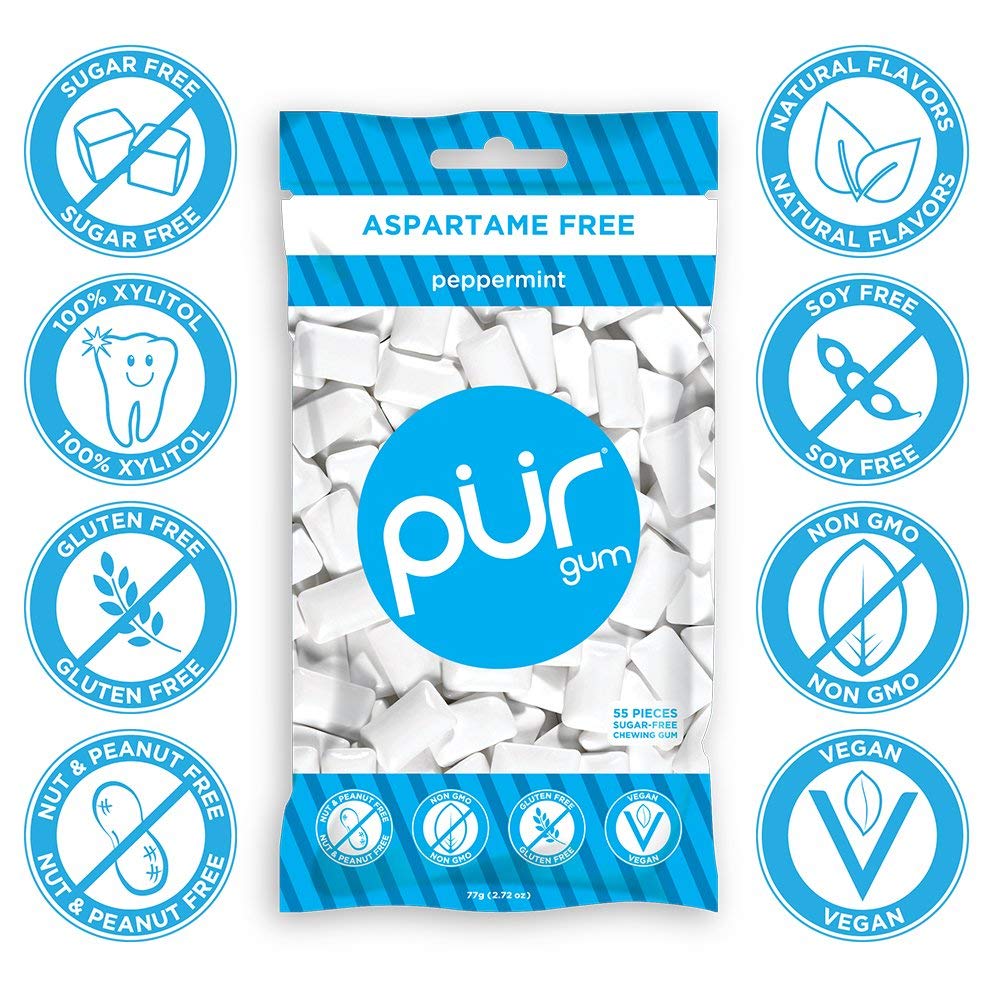 Pur Gum Peppermint Gum 60 Piece (12x80 Grams) thumbnail 3