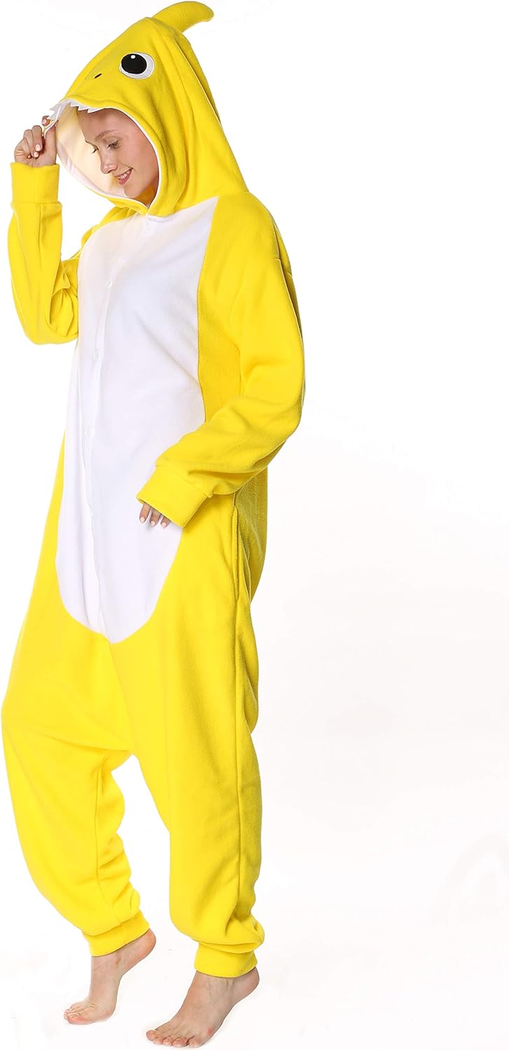 Markest Onesie Unisex Adult Pajamas Animal Blue Shark Cosplay Costume Sleepwear - Image 4