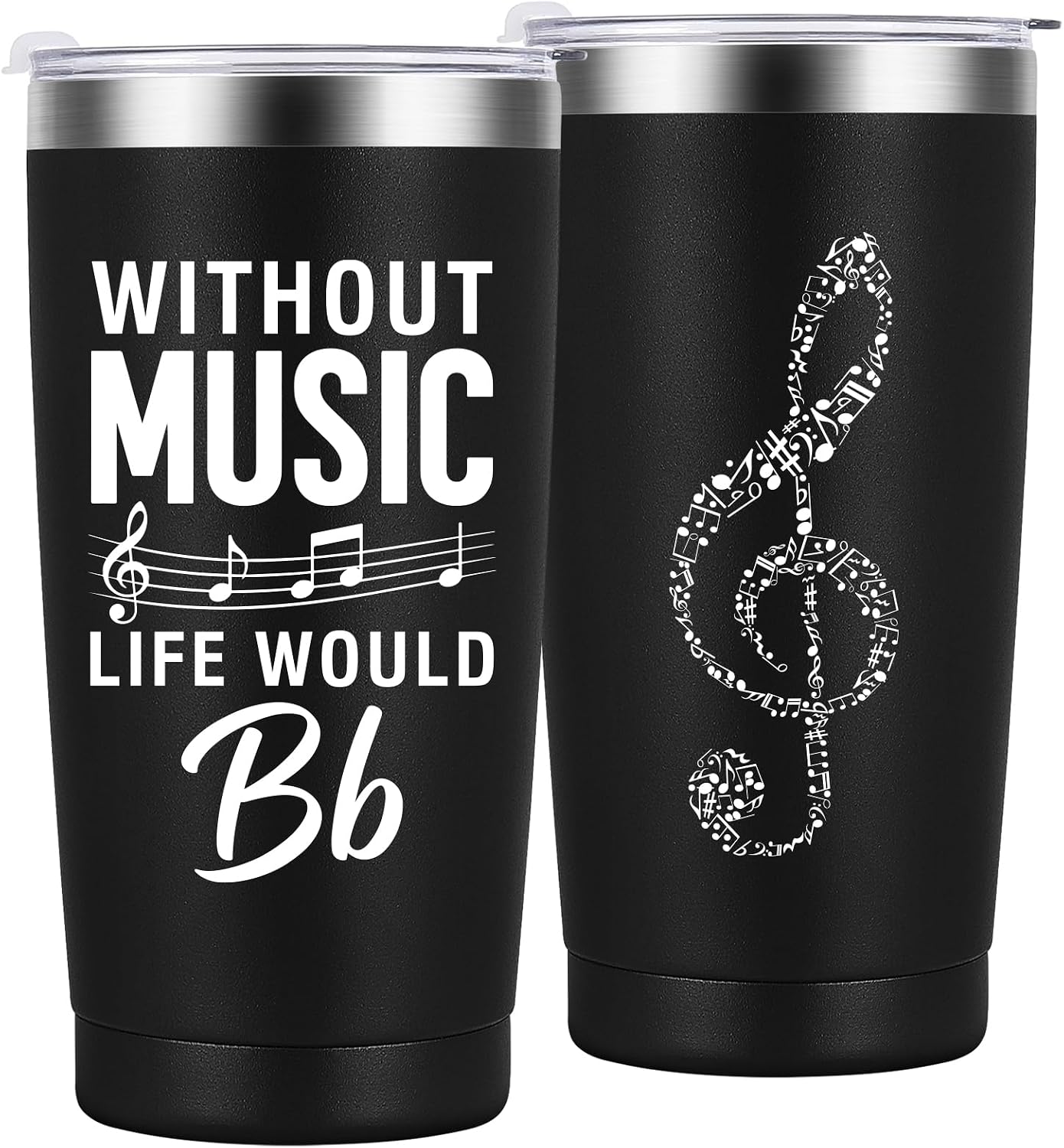 Funny Music Lover Gift Music Teacher Pun 20oz Stainless Tumbler