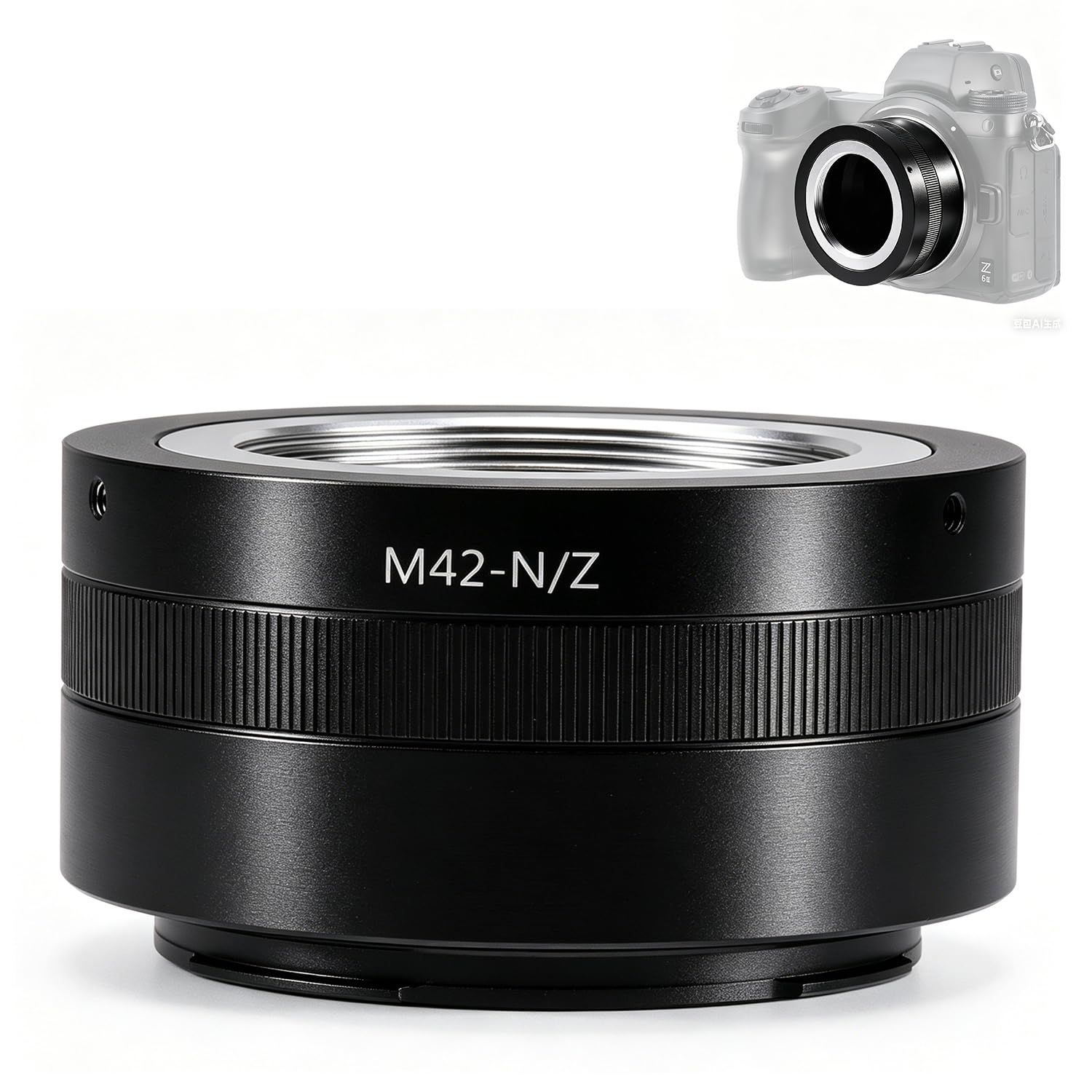 M42-N/Z Adapter Ring,M42 42mm Screw Mount Lens to Z Mount Camera Body for Nikon Z8 Zf Zfc Z5 Z6 Z7 Z6II Z7II Z9 Z50 Z30-image-27