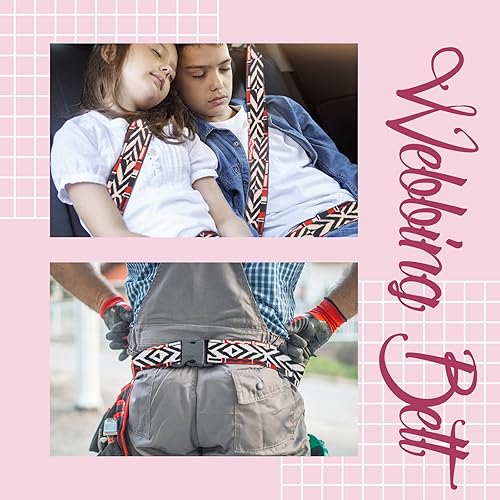 Miniatura 6 de 6 rollos de correas de nailon bohemio de 1.5 pulgadas, correas para bolso, correas para mochilas, correas de nailon con patrones para cinturón de