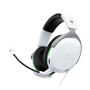 HyperX CloudX Stinger 2 Gaming Headset for Xbox Licensed, Signature Comfort, Adjustable Headband, Wired, White