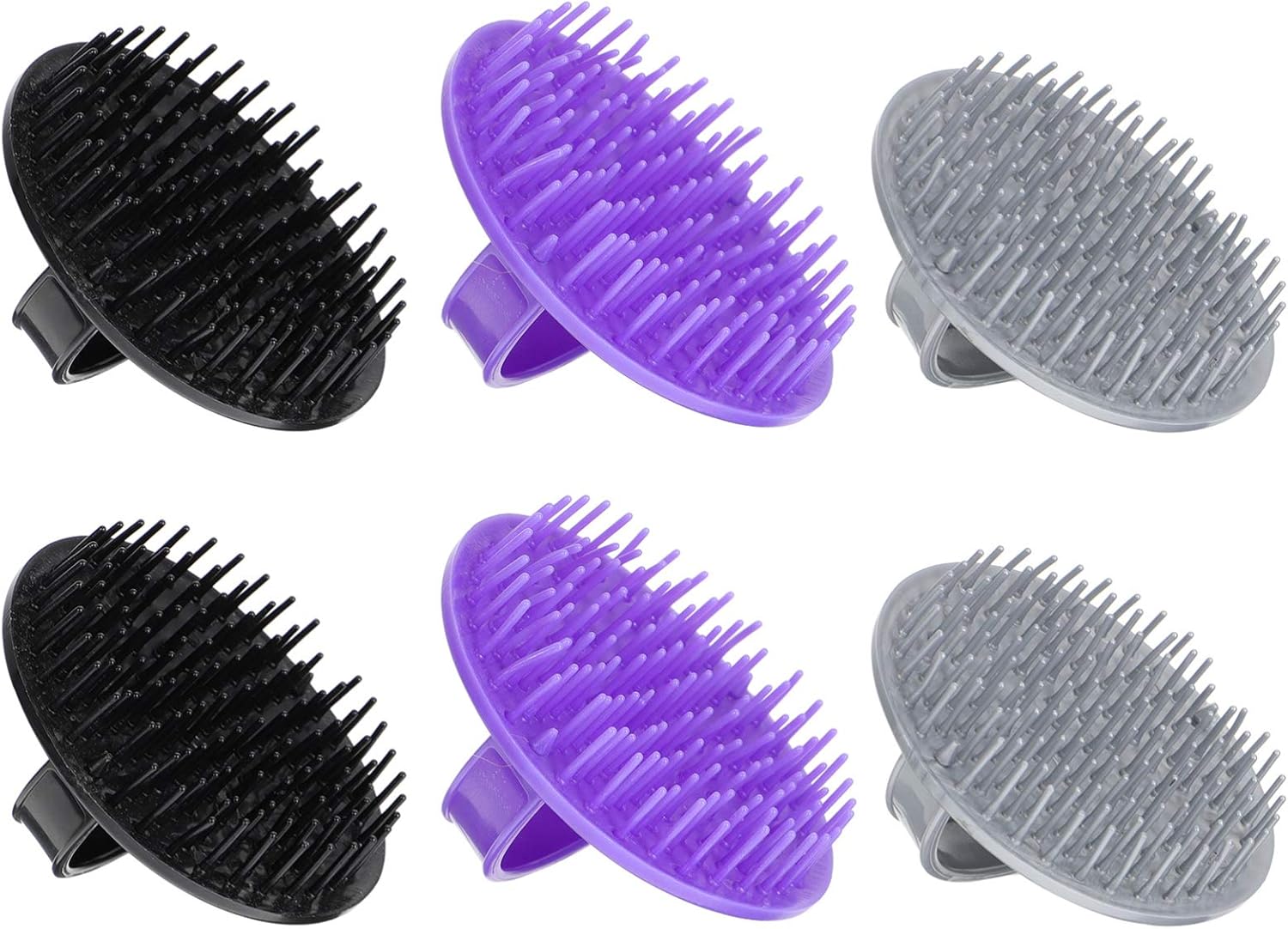 6pcs Hair Scalp Brush for and Soft Shampoo Brush for Hair Types Scalp Massage Tool