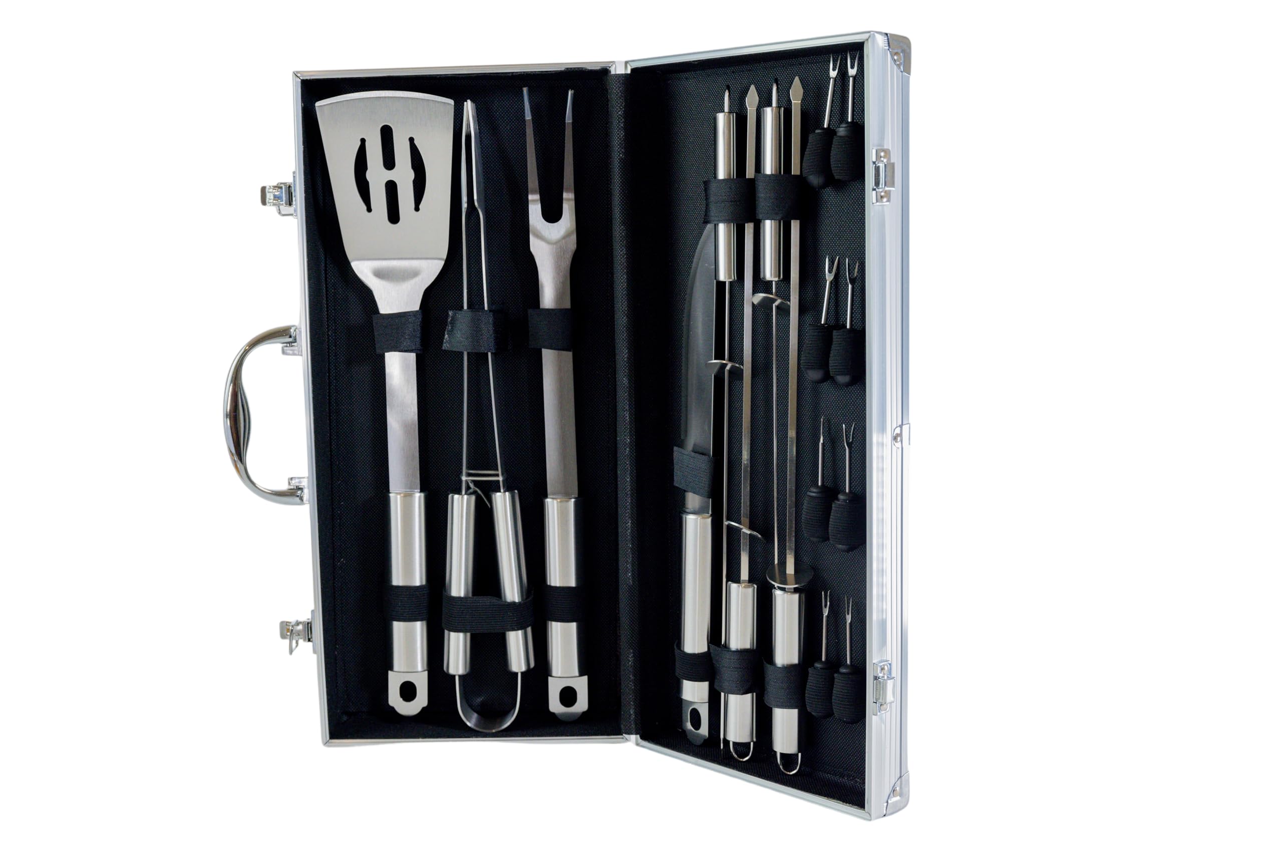 Mallette Barbecue 16 pcs Ustensiles Inox Pradel Excellence WB107