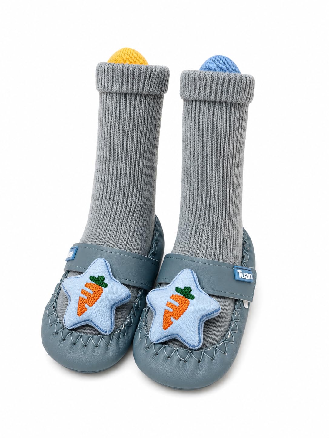 lil hugz Baby Shoe and Sock Combo for 6-12 Months, Brown-picture-52