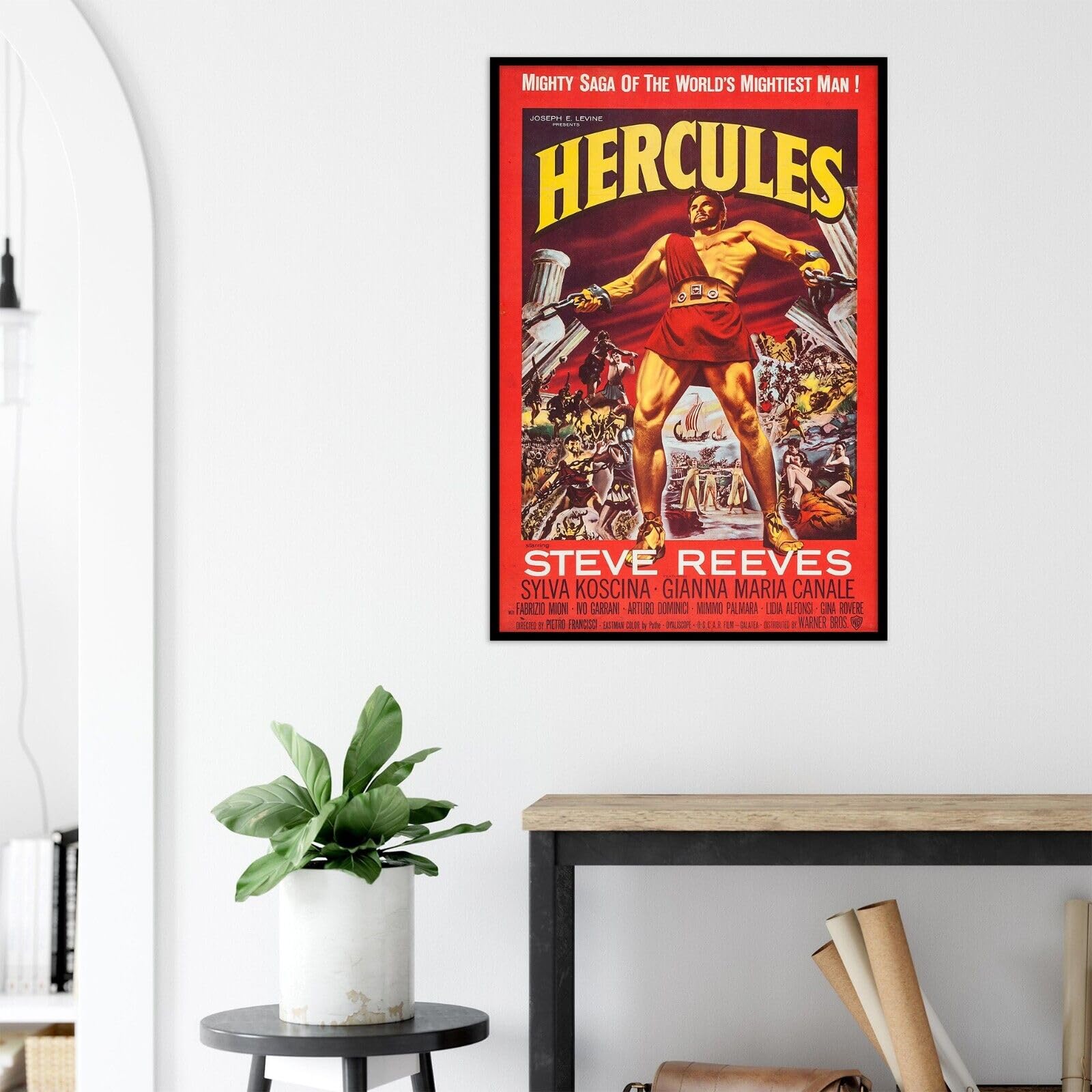 Amazon.com: Hercules - Steve Reeves - Movie Poster - 1958 - US