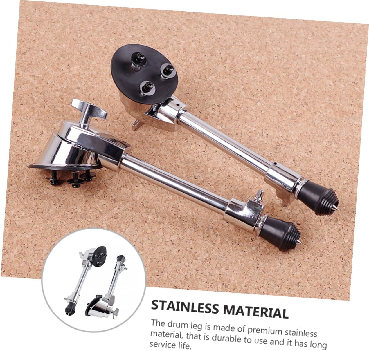 1set Drum Leg Spurs for Bass Drums Support Skid-resistant Design for Percussion Instruments