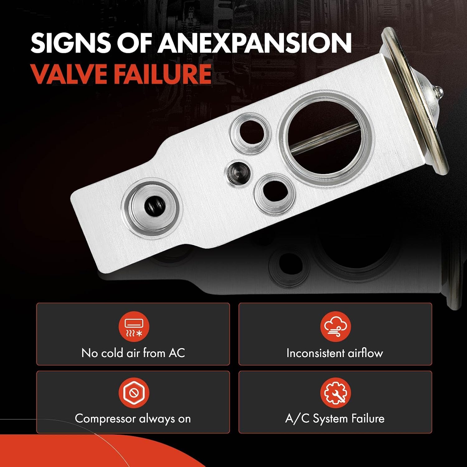 A-Premium AC Expansion Valve Compatible with Mazda MPV | for Mazda MPV 2000-2006, Precise Flow Control, Stable Cooling & OE Fit