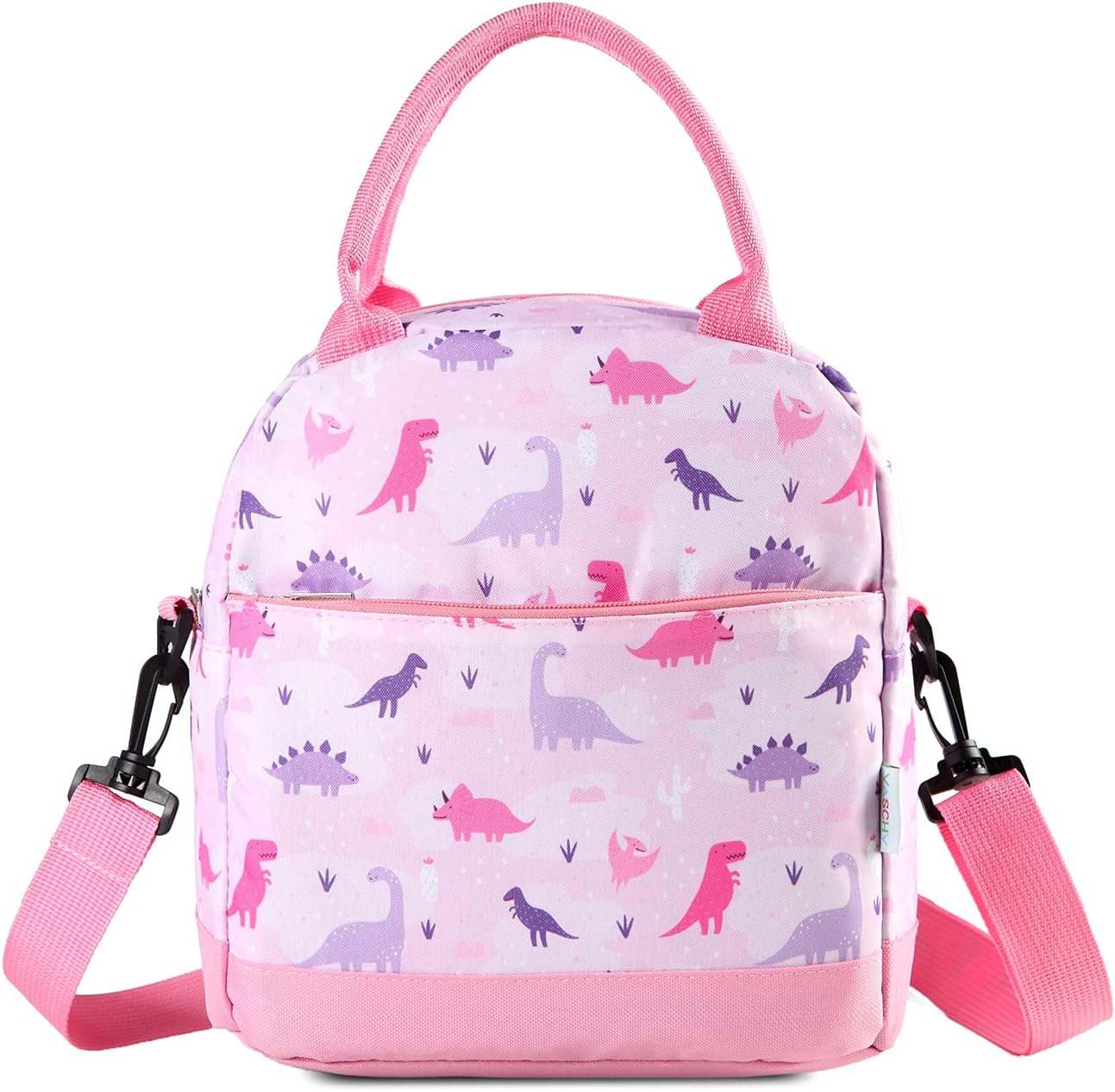 VASCHYVASCHY Lunch Box Bag for Kids, Insulated Lunchbox Tote for Toddler Little Girls School Daycare Kindergarten Dinosaur