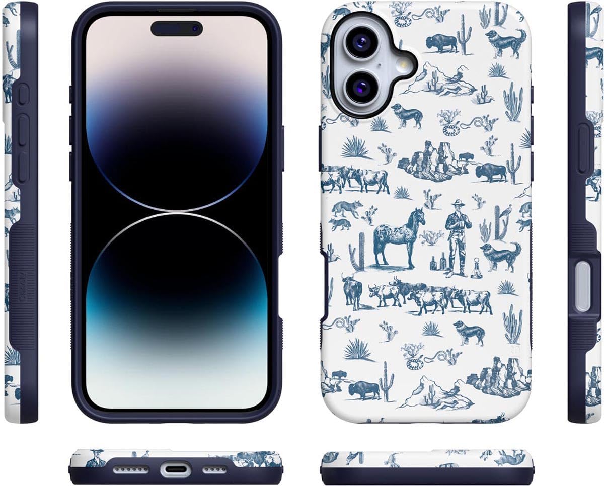 Casely iPhone 16 Case | Wild West Adventure | Desert | Bold Protective Design | Compatible with MagSafe - Image 8