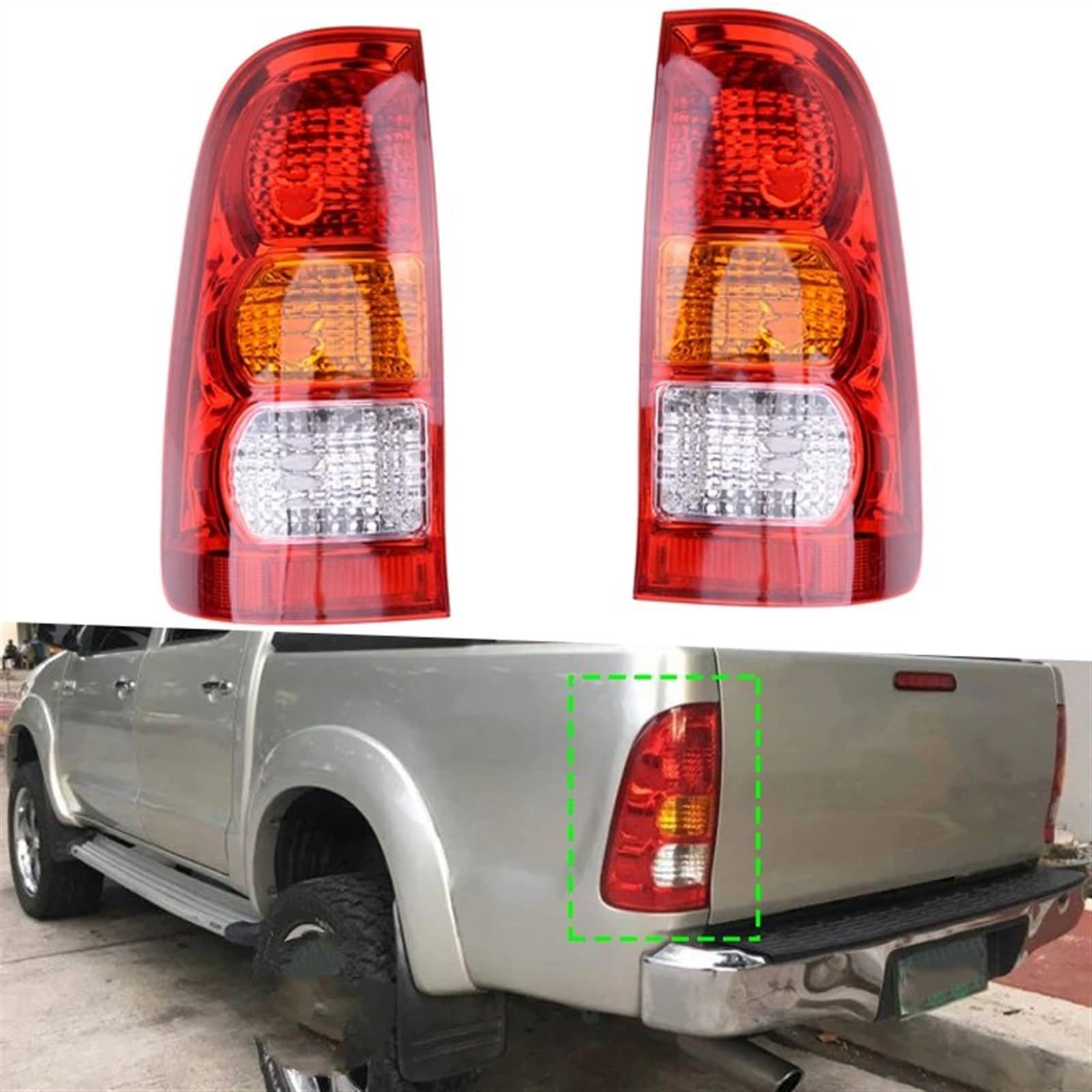 車のテールライト 用トヨタ 用ハイラックス 用Vigo 2005 2006 2007 2008 2009 2010 2011 201 車用LED  テールライト、カーアクセサリー 用のトヨタ用 用のハイラックスMK6 用のピックアップ用 ヴィゴ 2005-2010 20 12 ボルト LED  ブレーキライトトヨタハイラックス Vigo ... テールライト 用のトヨタ 用のハイラックス MK6 用のピックアップ 用のヴィゴ 2005 2006 2007 2008-2011