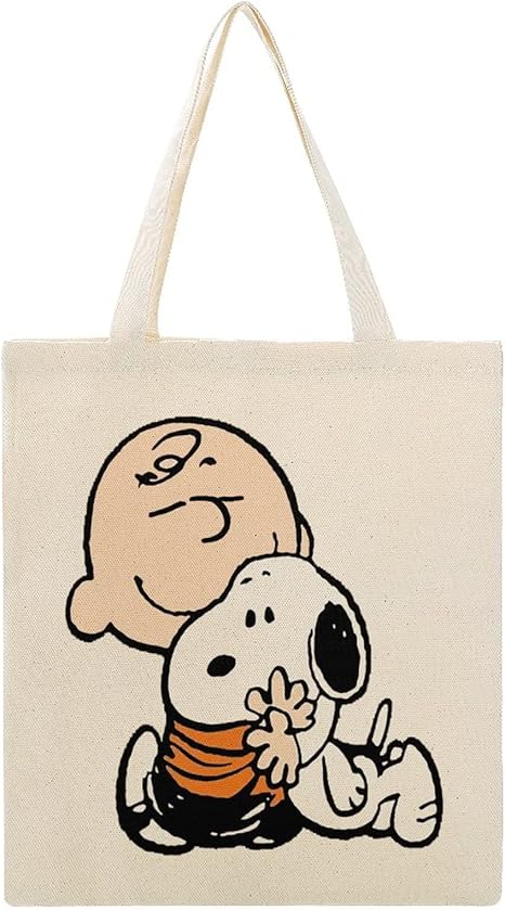 Amazon Co Jp トートバッグ チャーリー ブラウン キャンバスバック 手提げ袋 肩掛けバッグ 買い物バッグ エコバッグ 大容量a4 ショッピングバッグ ショルダーバッグ おしゃれ かわいい シンプル 通勤 通学 お出かけ 買い物 普段使い 男女兼用 シューズ バッグ