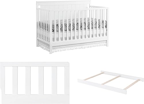 Vista 17 de Oxford Baby Lazio Cuna convertible 4 en 1, gris paloma, certificado GreenGuard Gold Gris (Dove Gray)