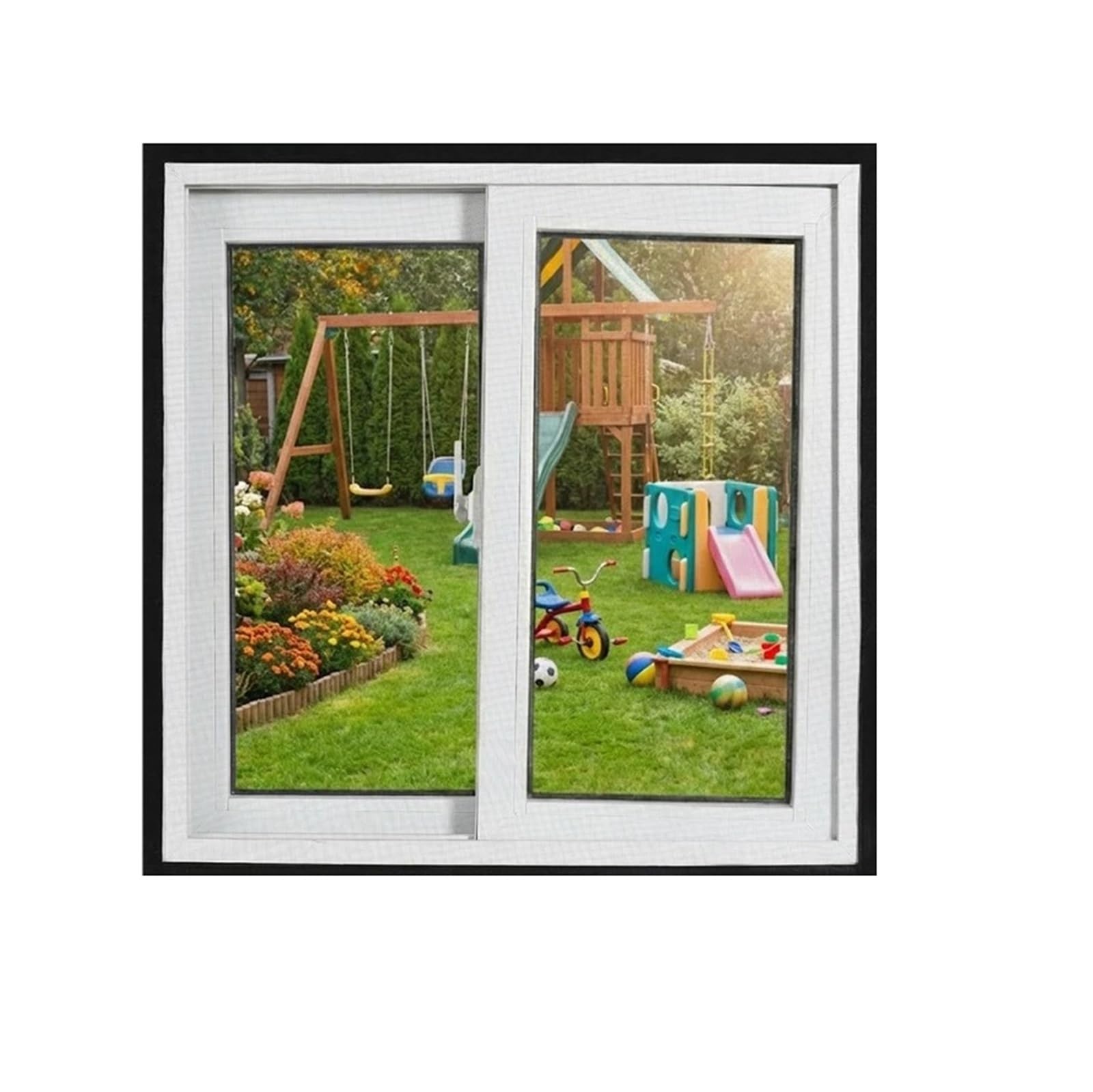 1pc Black Window Screen Kit Cut-to-Fit Mesh with Self-Adhesive Hook Loop Breathable Fine Net for Mosquito Insect Protection(Width 120cm,Height 130cm)
