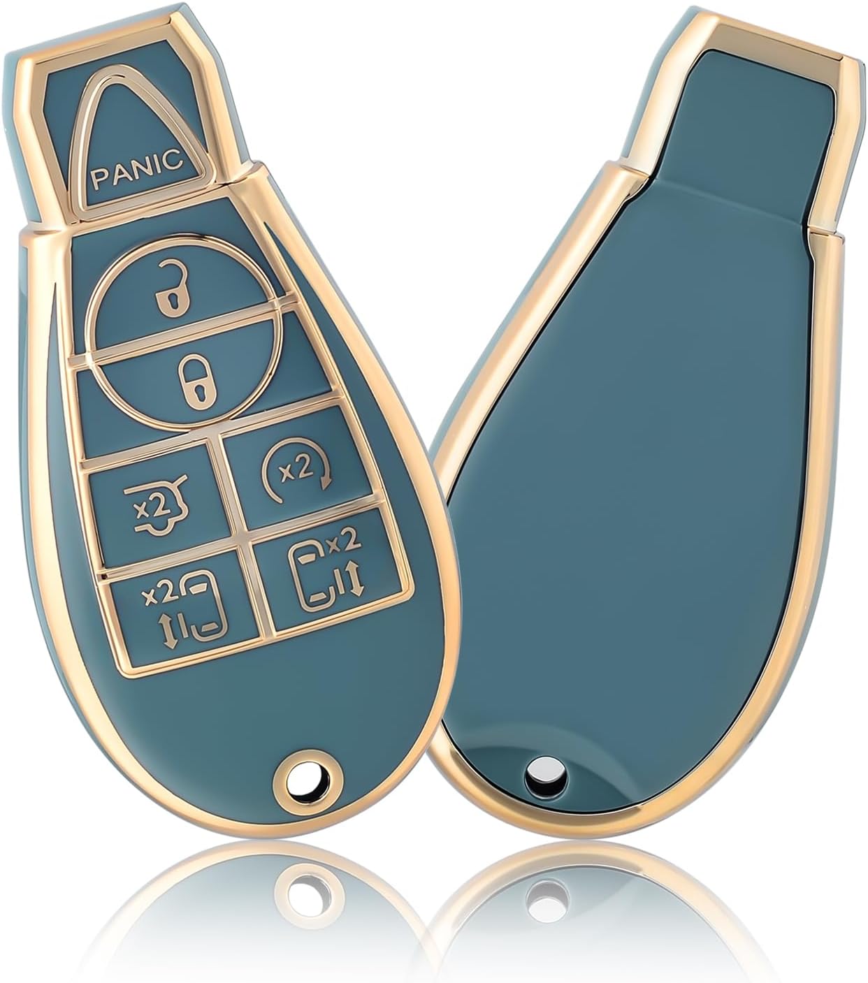 OFFCURVE for Dodge Key Fob Cover, Car Key Cover Case for Dodge Chrysler Town and