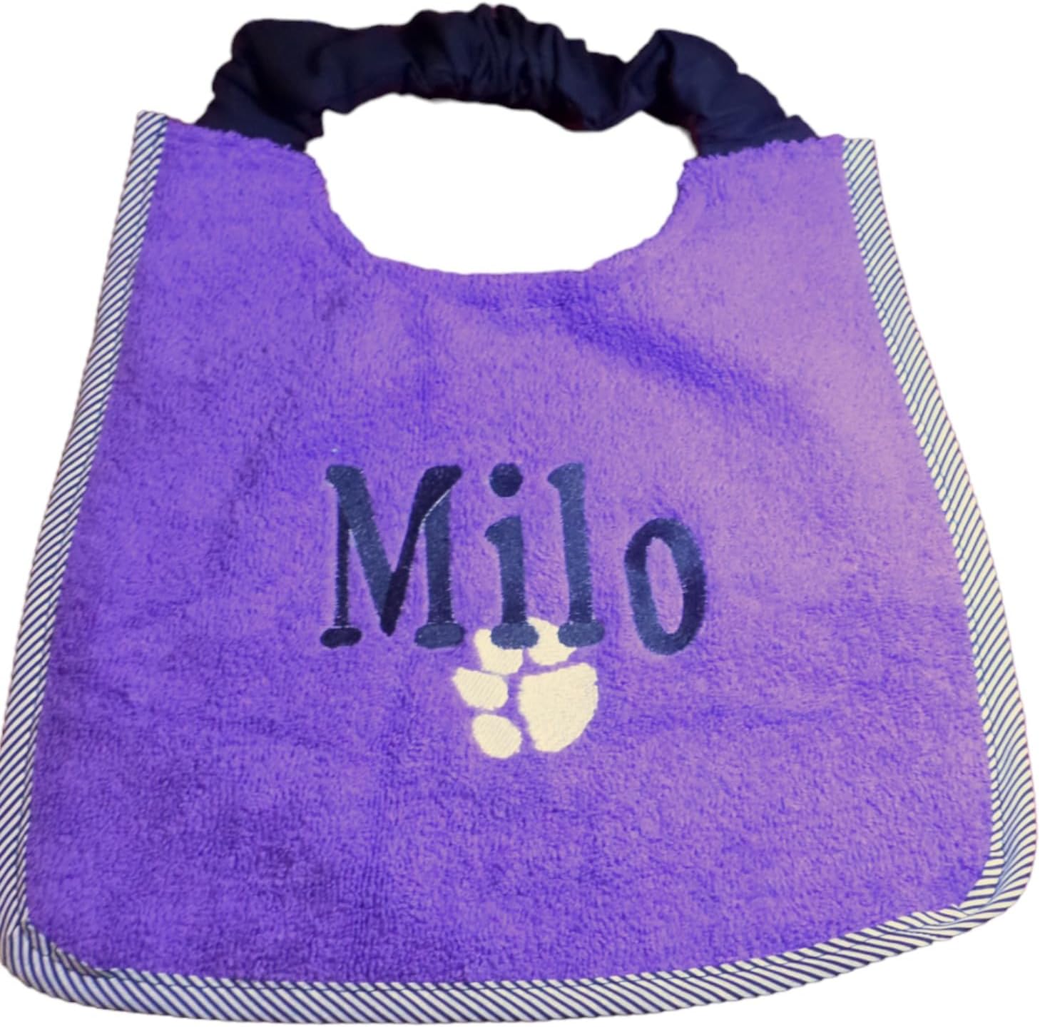 Personalized Dog Bib with Name/Nickname: Handmade, Waterproof Backing, Stylish & Comfortable - pups to Adults - Stylish Pets - Chic Canine Fashion - Name with paw bib