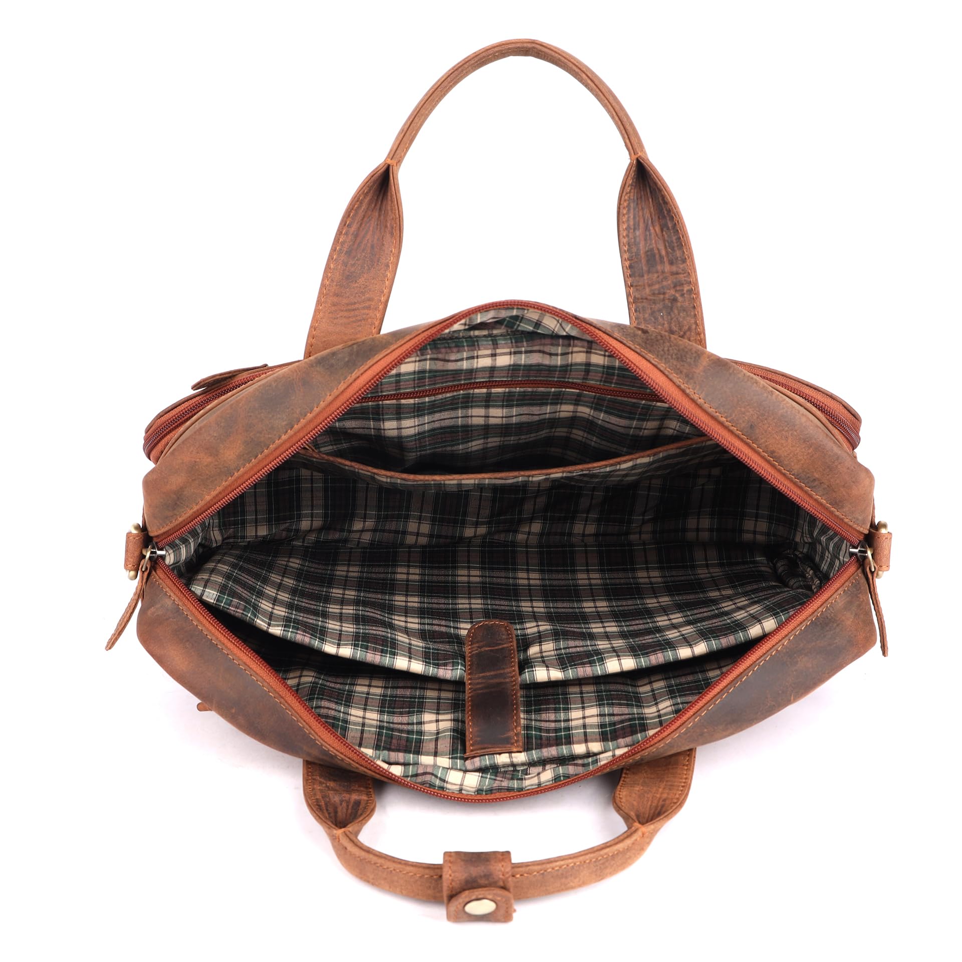 Benthill Laptoptasche Echt Leder I EchtLeder Umhängetasche für Laptop I Aktentasche für Notebook I Damen und Herren Tasche I Notebooktasche