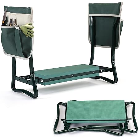 LUCKYERMORE Garden Kneeler and Seat Heavy Duty Gardening Bench for ...